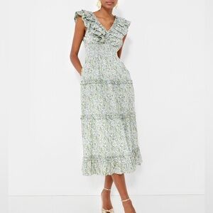 Tuckernuck Green Floral Maxi Dress
